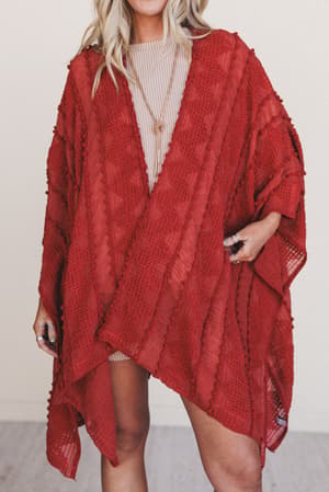 Bali Embroidered Kimono: undefined