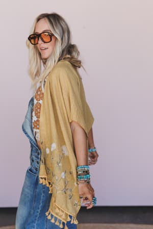 secret-meadow-embroidered-kimono-mustard/Yellow