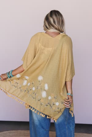 secret-meadow-embroidered-kimono-mustard/Yellow