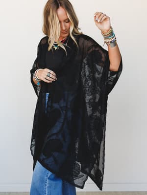 Laced Forever Kimono: undefined