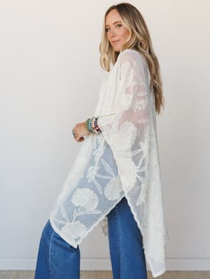 Laced Forever Kimono: undefined