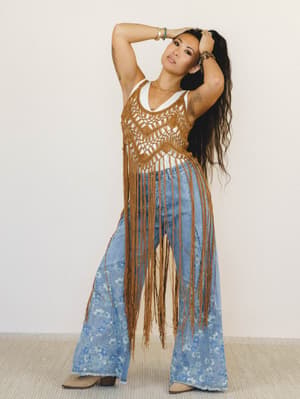 One with Nature Fringe Top: undefined