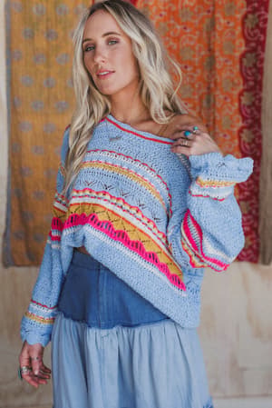 Light Waves Striped Top: undefined