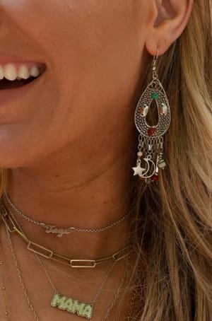 Rare Gaze Multi Bead Earrings: undefined