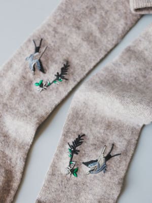 Birds Of A Feather Knee High Socks: undefined