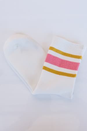 retro-summer-crew-socks-pink/Pink