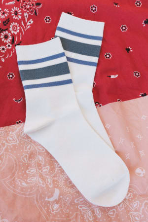Retro Summer Crew Socks: undefined