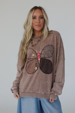 Flutterby Pullover Top: undefined