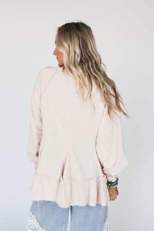 gia-ruffled-tiered-tunic-top-oatmeal/Beige