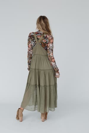 green-paths-overall-dress-olive/Olive