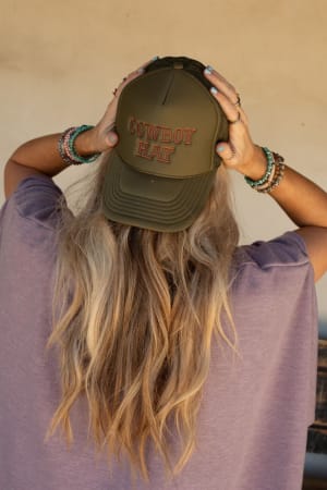 not-your-cowboy-trucker-hat-olive/Olive