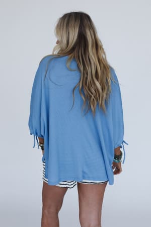 little-lark-puff-sleeve-tee-denim/Blue