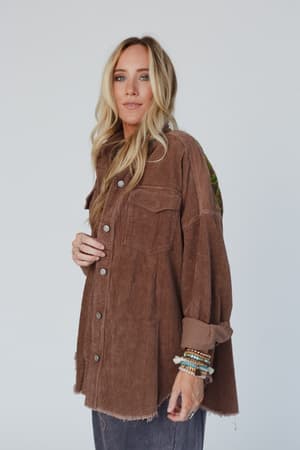 gardener-embroidered-button-down-top-mocha/Mocha