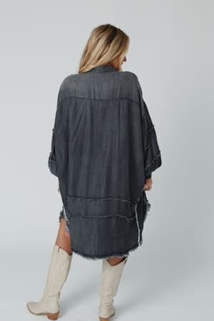 ophelia-oversized-denim-dress-black-denim/Black Denim