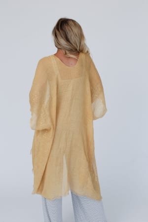harkin-sequin-border-kimono-mustard/Mustard