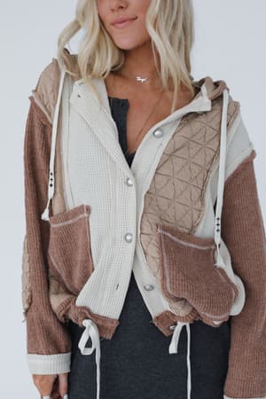 leighton-button-up-jacket-chocolate/Chocolate