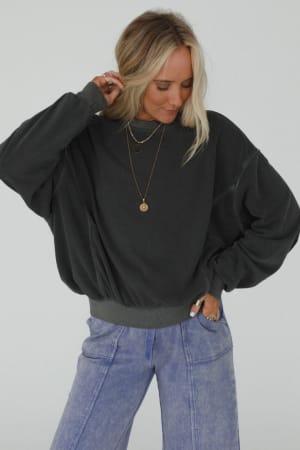 summit-cozy-pullover-ash-black/Black