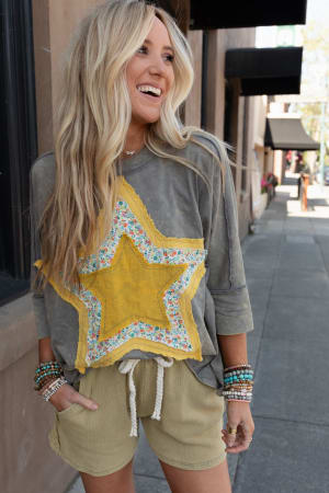 Floral Starburst Top: undefined