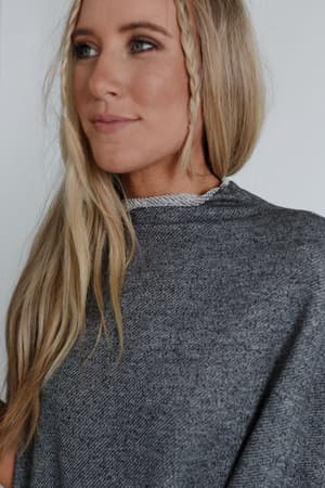 laid-back-luxe-dress-two-tone-black/Two Tone Black