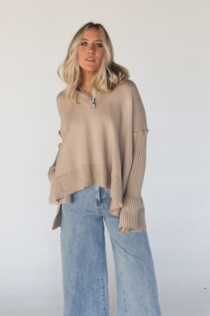 romeo-ribbed-pullover-taupe/Taupe