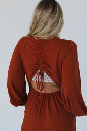 best-intentions-long-sleeve-jumpsuit-metal-rust/Rust