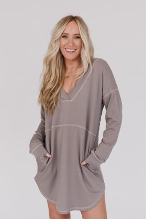 meadow-long-sleeve-tunic-dress-mushroom/Mushroom