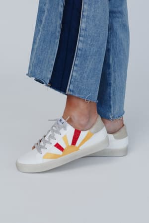 sun-rays-retro-sneakers-white/White
