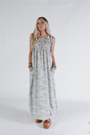 the-nest-bohemian-grace-maxi-dress-green-floral/Yellow