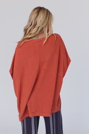 rowan-oversized-ribbed-knit-top-brick/Brick