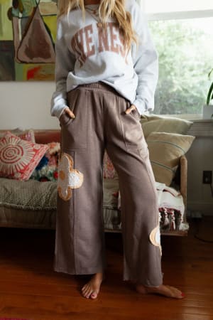 Wild Daisy Patch Pants: undefined