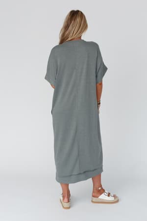 laurel-short-sleeve-maxi-dress-olive/Olive