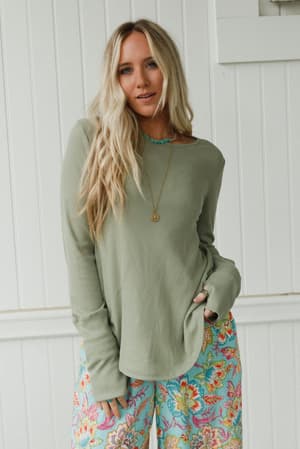 the-nest-jacqueline-long-sleeve-top-sage/Sage