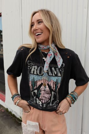 Love Full Paisley Bandana: undefined