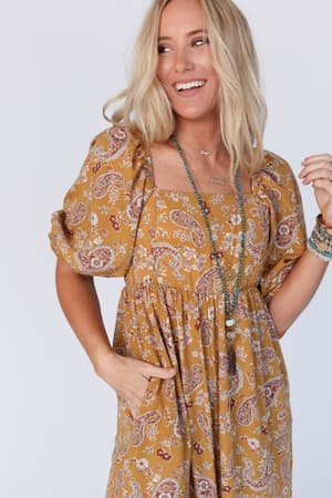Mustard Paisley