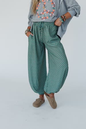 mystic-mirage-printed-joggers-teal/Teal