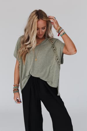 camden-lace-v-neck-top-olive/Olive