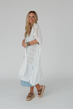 coronado-embroidered-longline-kimono-white/White
