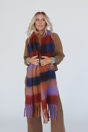 everest-cozy-plaid-scarf-red/Red