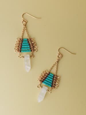 Twila Crystal Drop Earrings: undefined