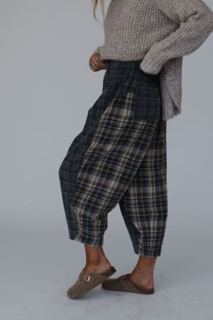 Mystic Plaid Wide Leg Pants: undefined