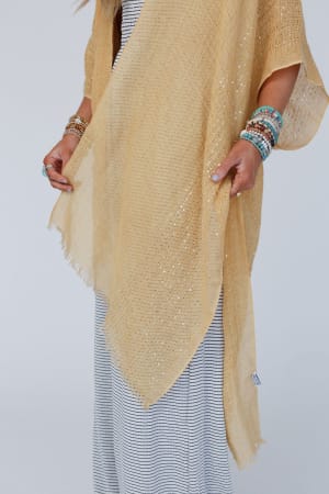 harkin-sequin-border-kimono-mustard/Mustard