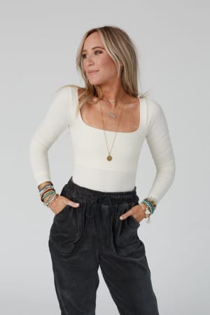 emmi-square-neck-long-sleeve-top-ivory/Ivory