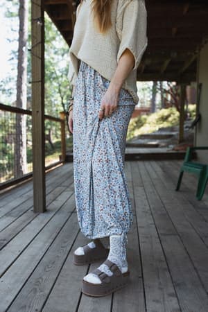 retro-bloom-socks-ivory/Ivory
