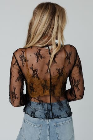 graceful-lace-top-black/Black