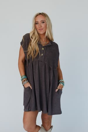 sweet-nothings-baby-doll-dress-charcoal/Charcoal