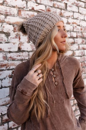 aspen-waffle-knit-faux-fur-beanie-mocha/Mocha