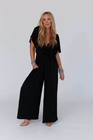 on-repeat-open-back-ruffle-jumpsuit-black/Black