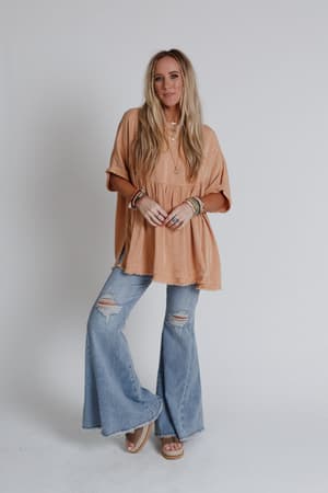 the-good-life-oversized-top-peach/Peach