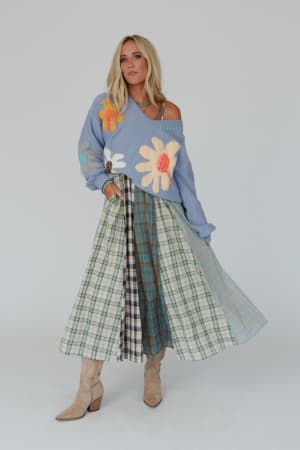 western-charm-checkered-dress-mint/Mint