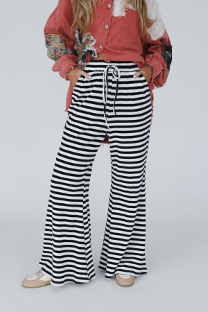 Sunset Stride Striped Pants: undefined